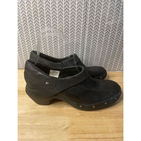 Merrell Luxe Wrap Leather black Clog - Picture 3 of 10